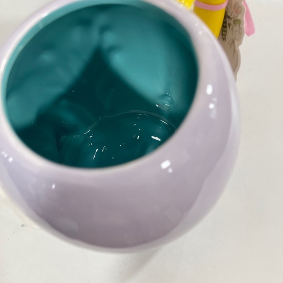 Easter Blue Sky Clayworks Easter Wishes Bunny Lavendar Ceramic coffee Mug NWT - Picture 3 of 5